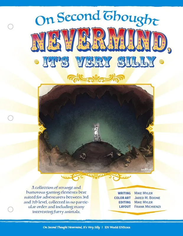 EN Publishing On Second Thought Nevermind It's Very Silly rollspels-pdf