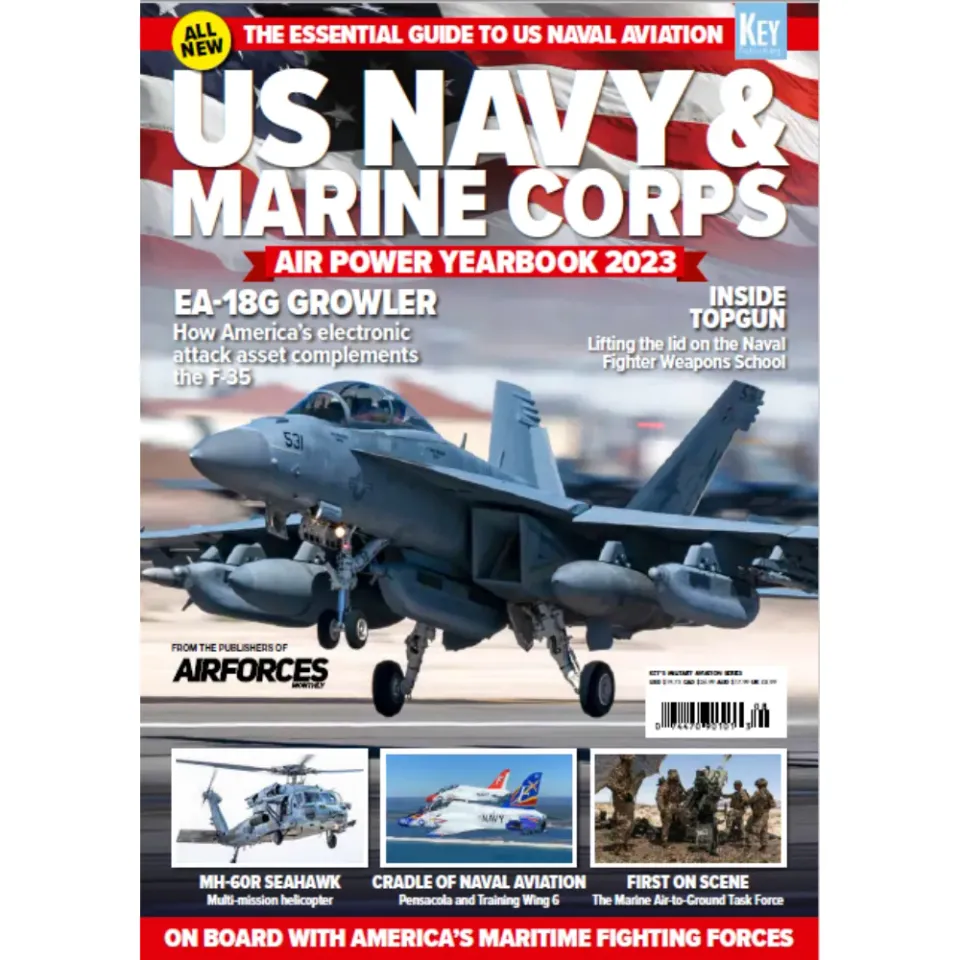 US Navy Marine Corps Air Power Yearbook 2023 tidning 116 s