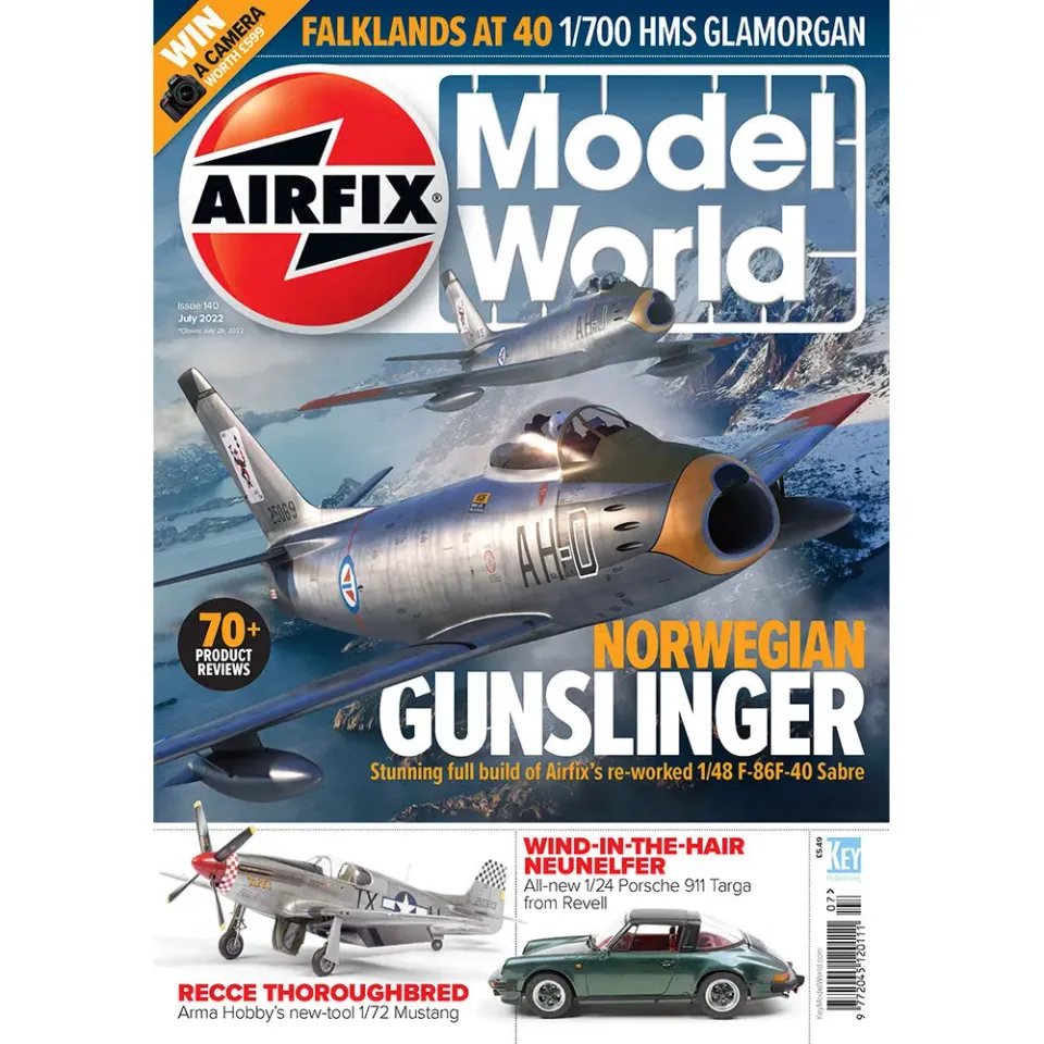 Airfix Model World juli 2022 tidning 1/48 Sabre