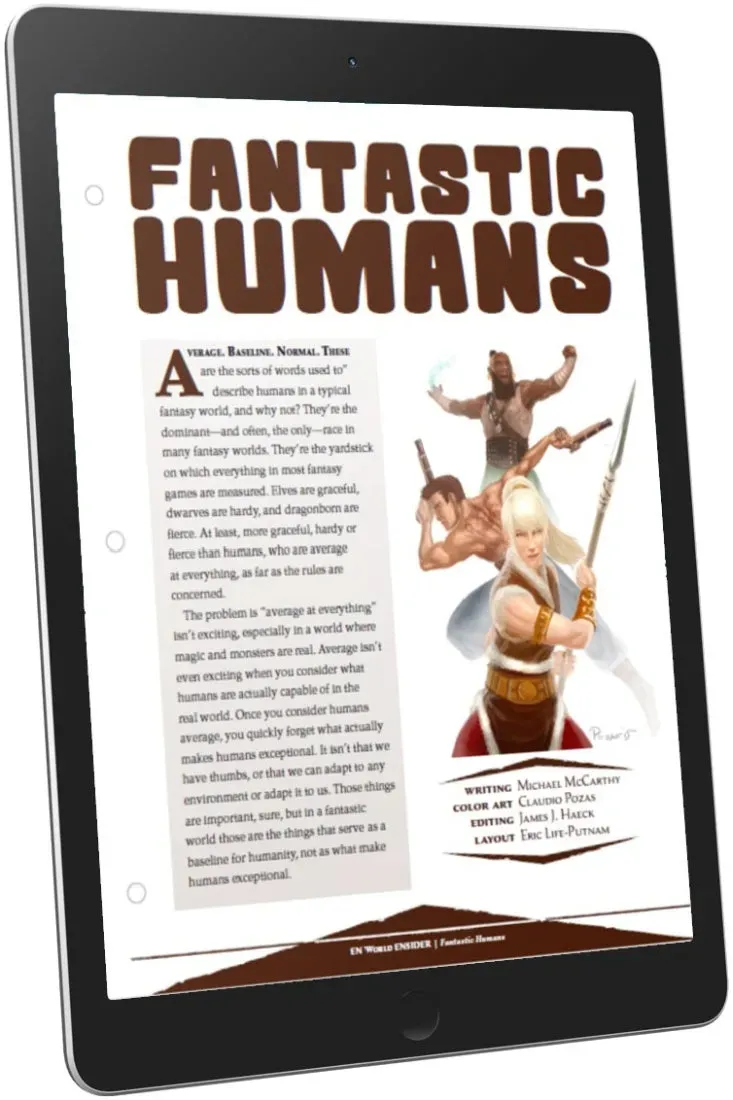 EN Publishing Fantastic Humans D&D 5e rollspel PDF varianter