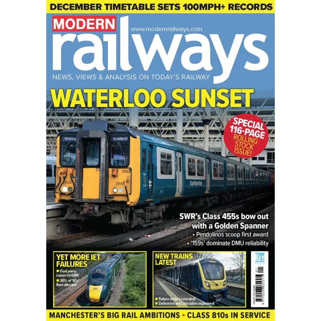 Modern Railways januari 2026 tidning – lösnummer tåg