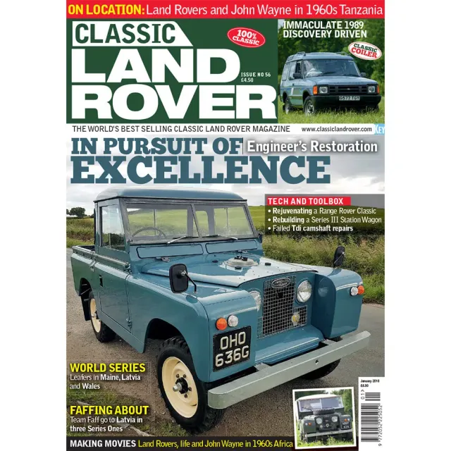 Classic Land Rover januari 2018 tidning back issue Discovery