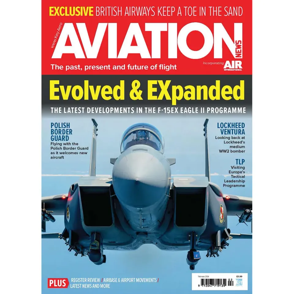 Aviation News tidning February 2026 F-15EX Ventura