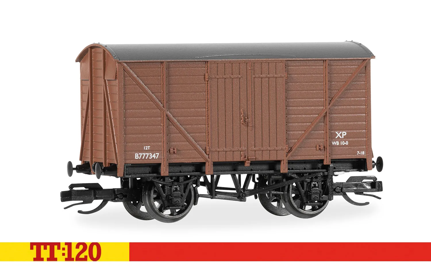 Hornby TT:120 BR Vent Van vagnar 3-pack brun