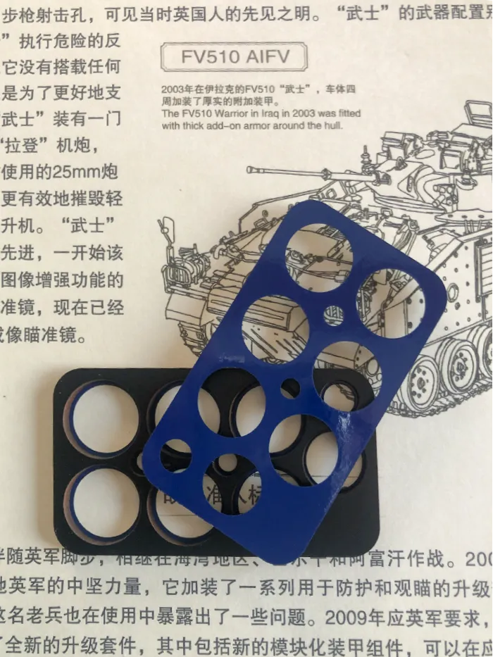 ROSSAGRAPH QuickWheel QW-300 maskering FV510 Warrior 1/35 MENG