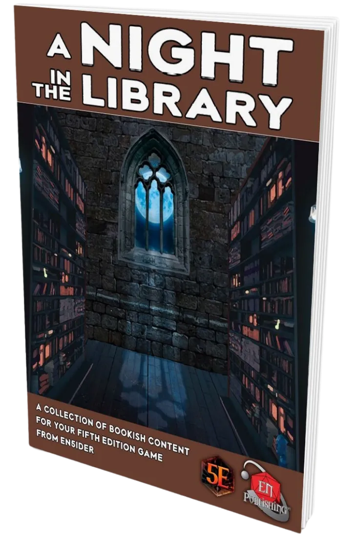 EN Publishing A Night in the Library äventyr mjukpärm nivå 5-6