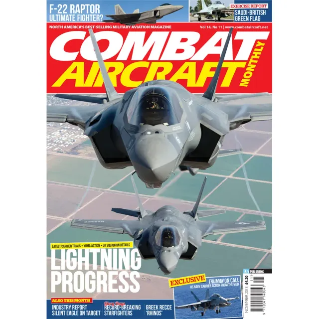 Combat Aircraft Journal november 2013 tidning flygplan