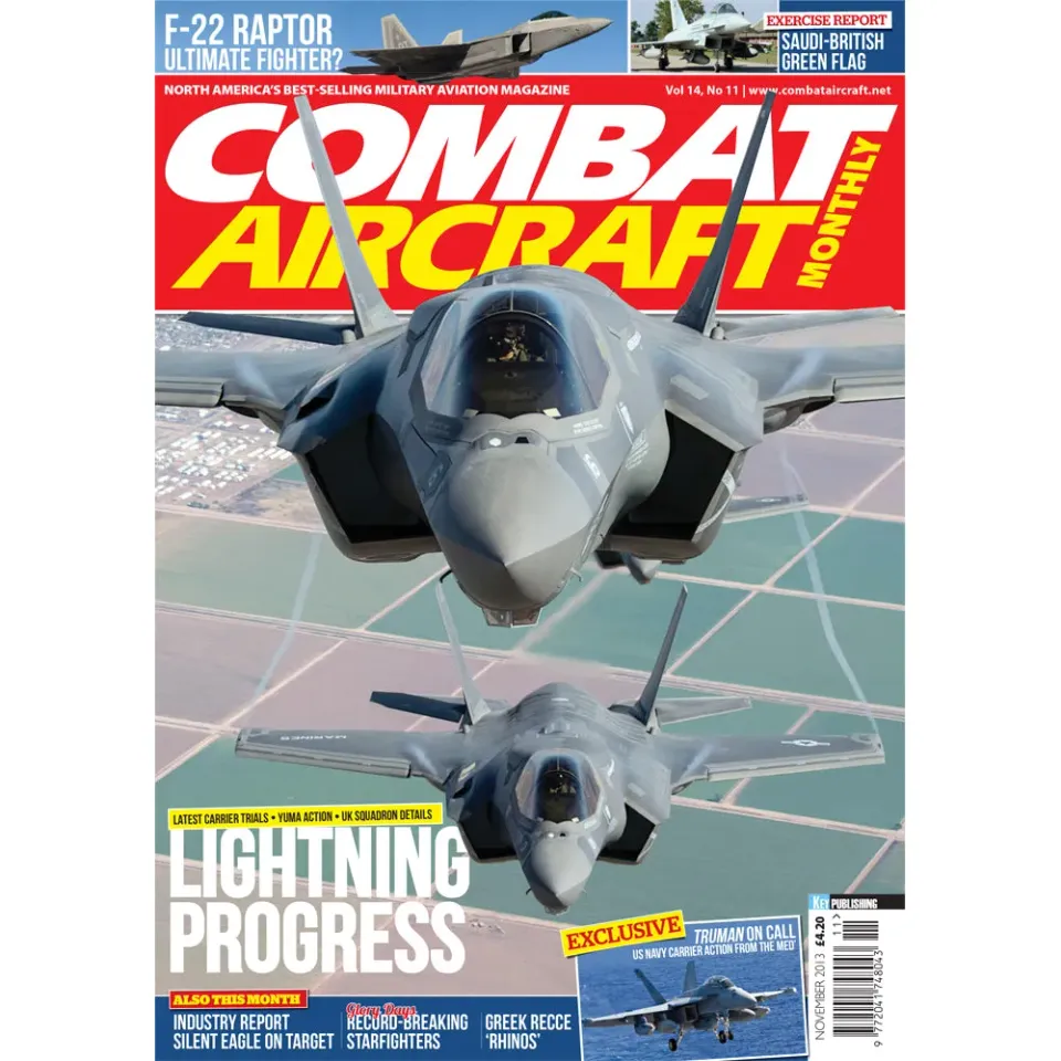 Combat Aircraft Journal november 2013 tidning flygplan