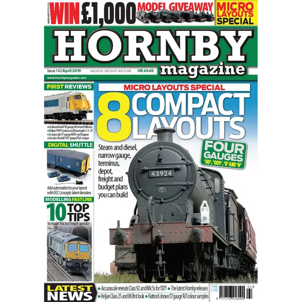 Hornby Magazine april 2019 tidning micro layouts
