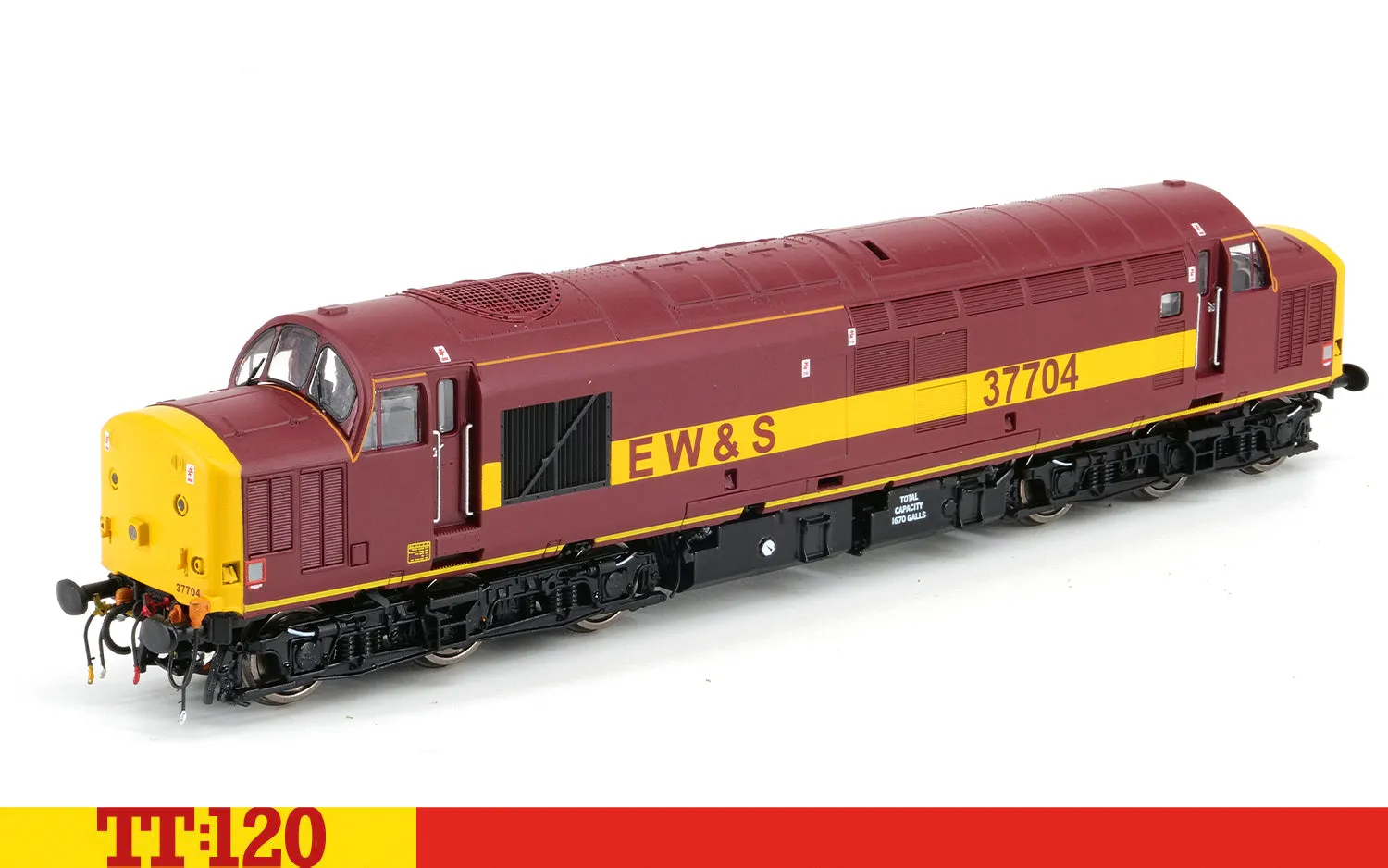 Hornby TT:120 Class 37 37704 modellok DCC-ready EWS