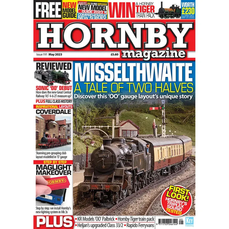 Hornby Magazine maj 2023 tidning lösnummer modelljärnväg