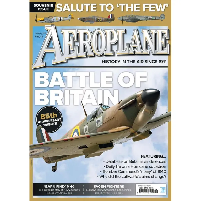 Aeroplane september 2025 tidning Battle of Britain