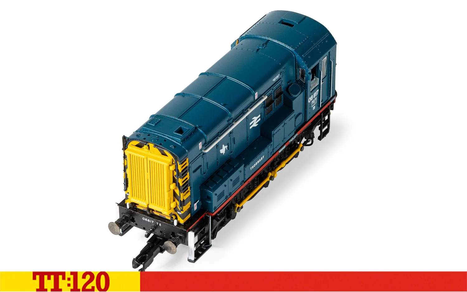 Hornby TT:120 BR Class 08 08817 diesellok Thornaby BR-blå