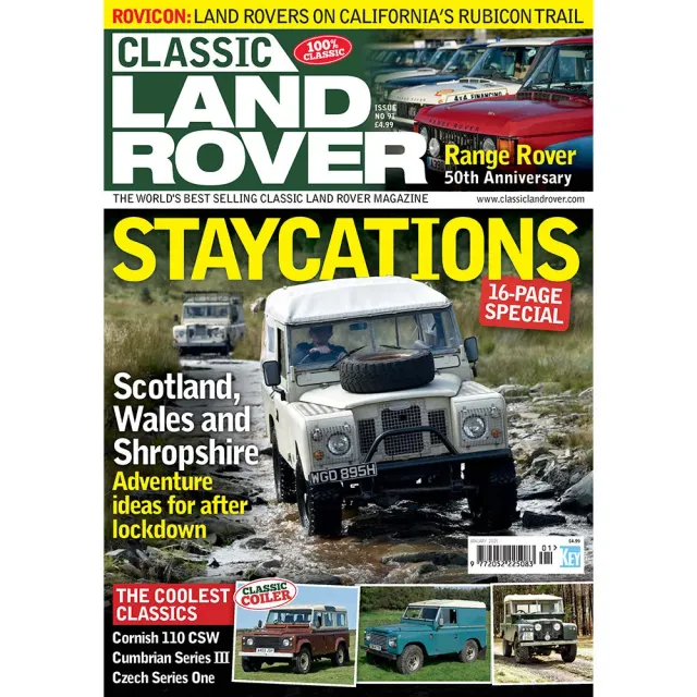 Classic Land Rover januari 2021 tidning lösnummer Range Rover