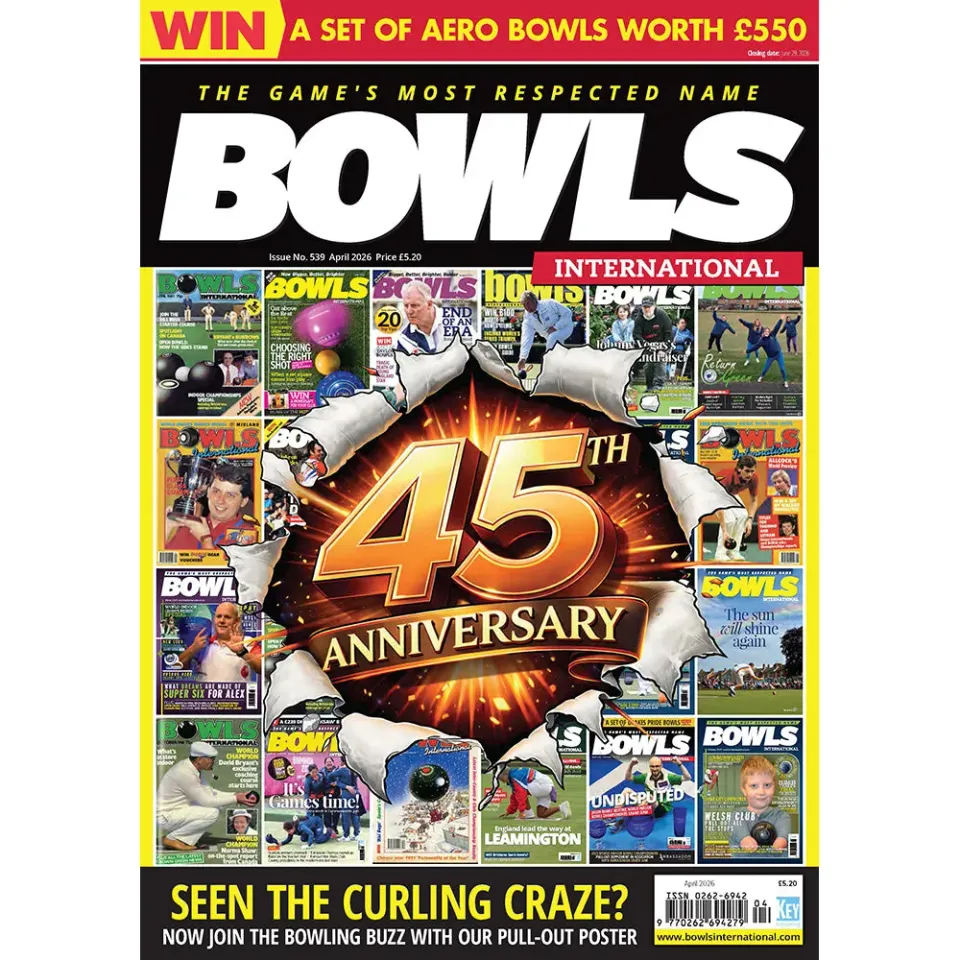Bowls International april 2026 tidning – 45-årsnummer
