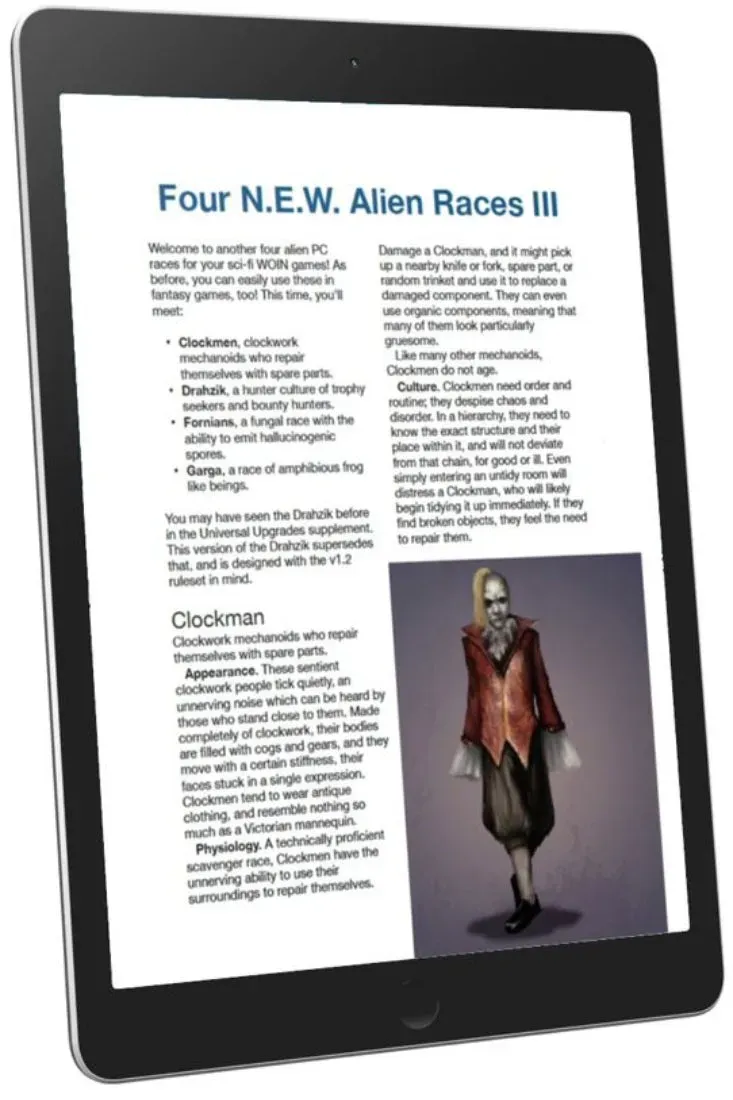 EN Publishing Four N.E.W. Alien Races III raser PDF WOIN