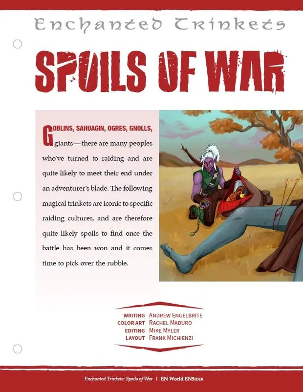 EN Publishing Enchanted Trinkets Spoils magiska föremål PDF