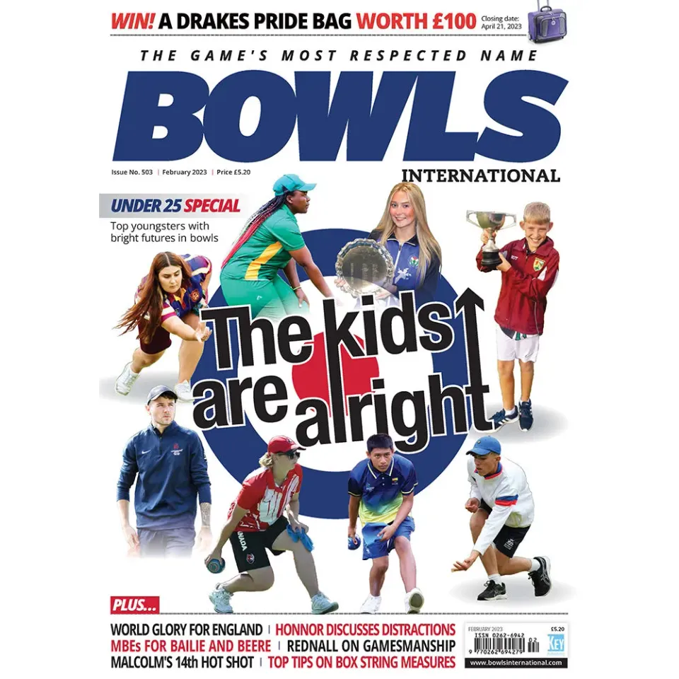 Bowls International February 2023 tidning lösnummer engelsk