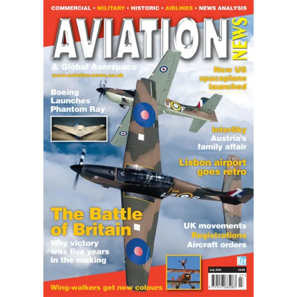Aviation News juli 2010 tidning back issue