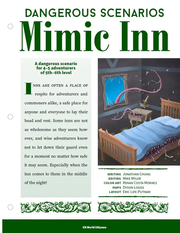 EN Publishing Dangerous Scenarios Mimic Inn äventyr PDF nivå 5–6