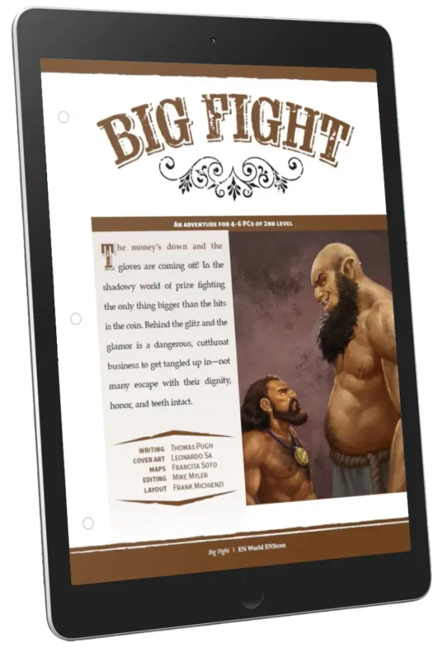 EN Publishing Big Fight äventyr PDF nivå 2 boxning