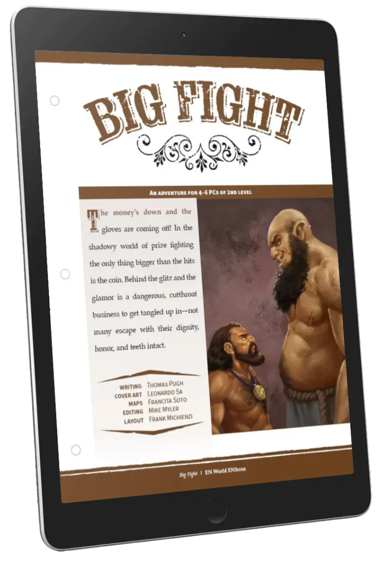 EN Publishing Big Fight äventyr PDF nivå 2 boxning