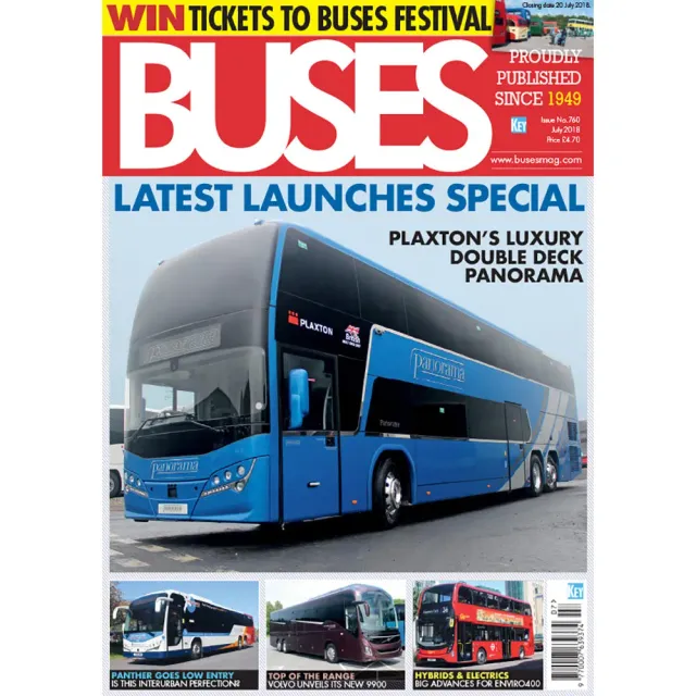 Buses juli 2018 tidning Plaxton Panorama Volvo 9900