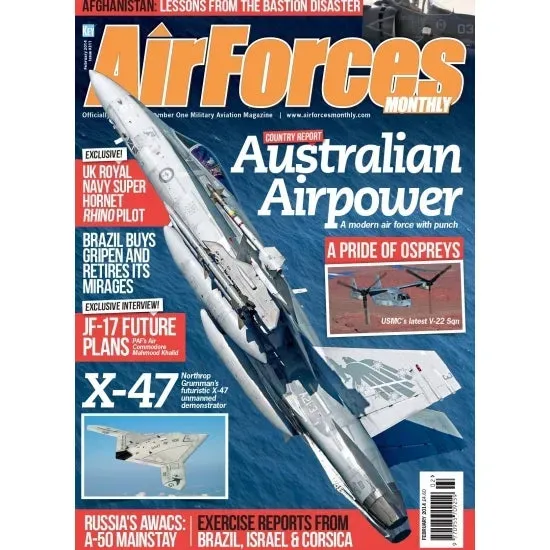 AirForces Monthly February 2014 tidning lösnummer militärflyg