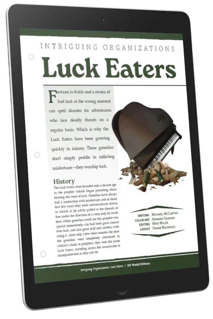 EN Publishing Luck Eaters D&D 5e monster PDF gremlins