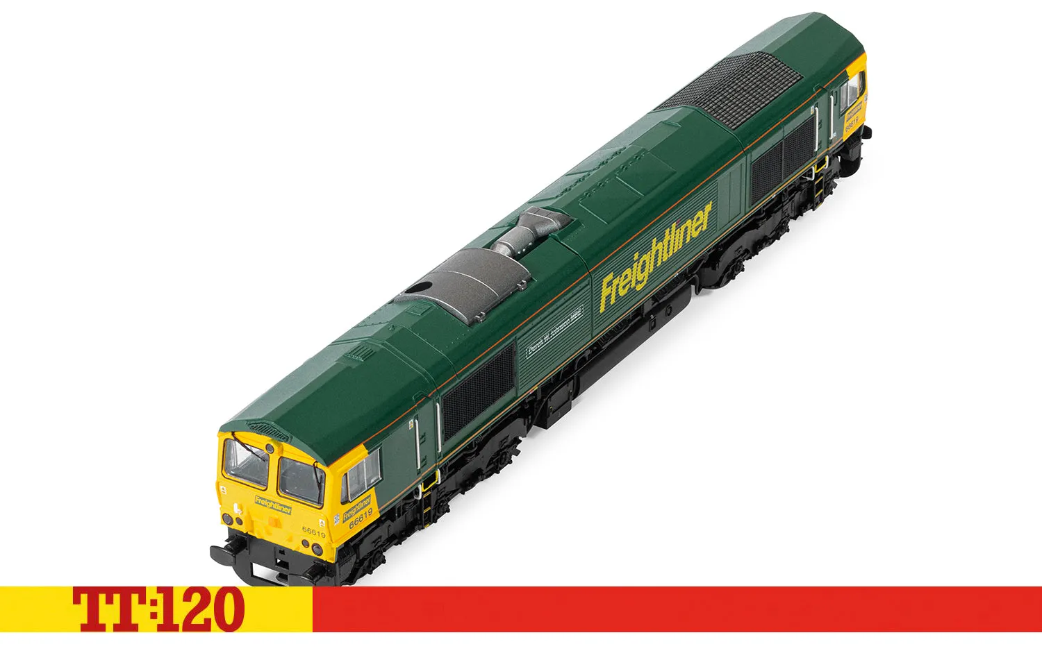 Hornby TT:120 Class 66 66619 modellok Freightliner