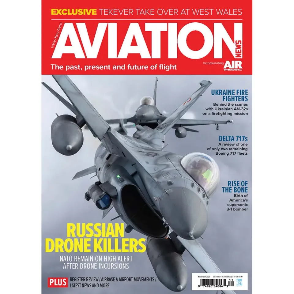 Aviation News November 2025 tidning lösnummer drönare