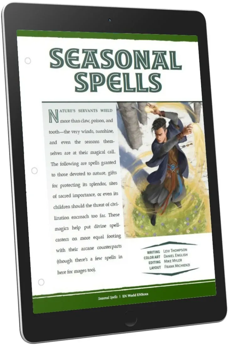 EN Publishing Seasonal Spells trollformler PDF naturmagi