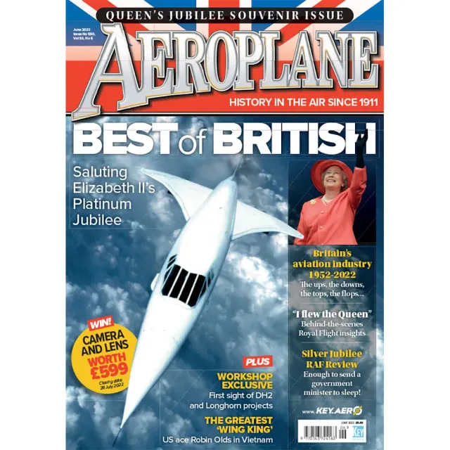 Aeroplane Monthly juni 2022 tidning läsexemplar