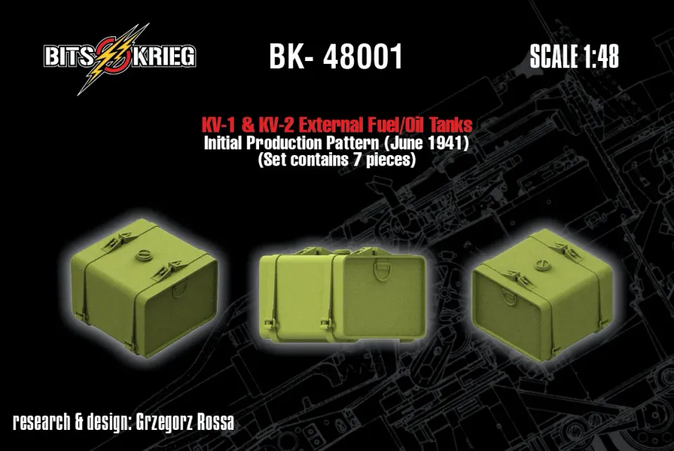 Rossagraph BitsKrieg BK-48001 tank KV-1 KV-2 1:48
