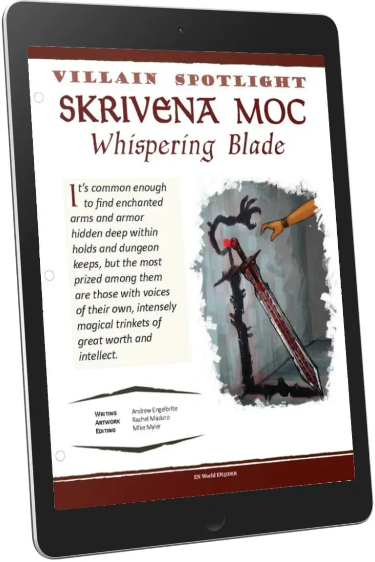 EN Publishing Villain Spotlight Skrivena Moc skurk PDF D&D 5e