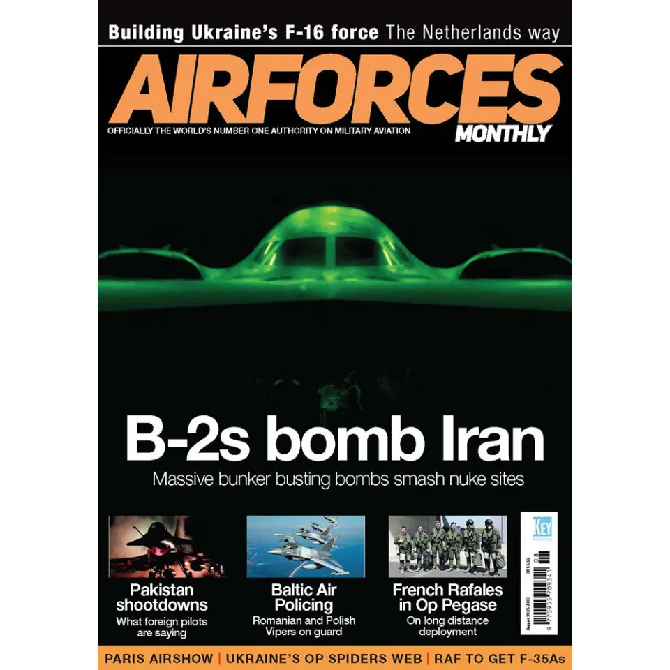 AirForces Monthly August 2025 tidning militärflyg