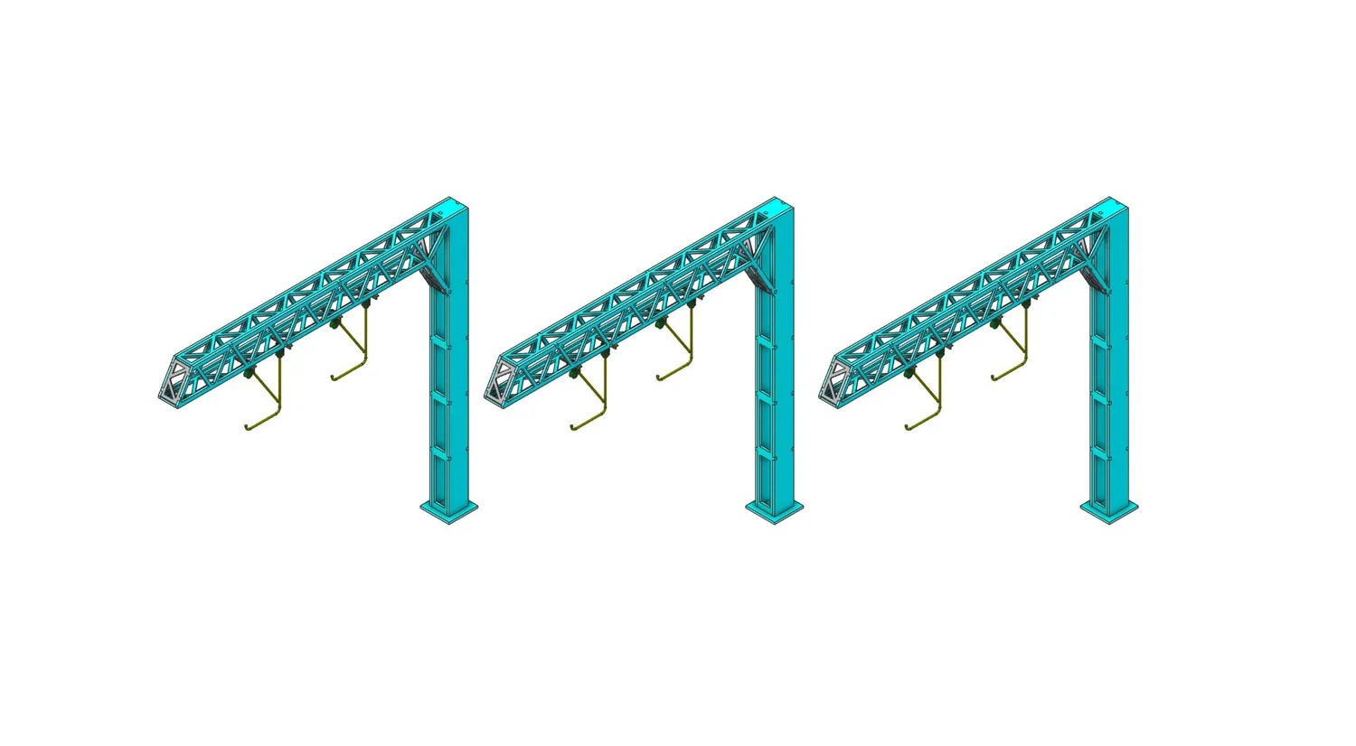 PJM Models OO kontaktledning portal 3-pack plattform