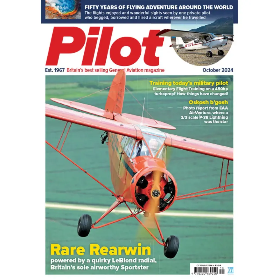 Pilot Oktober 2024 tidning Rearwin Sportster test