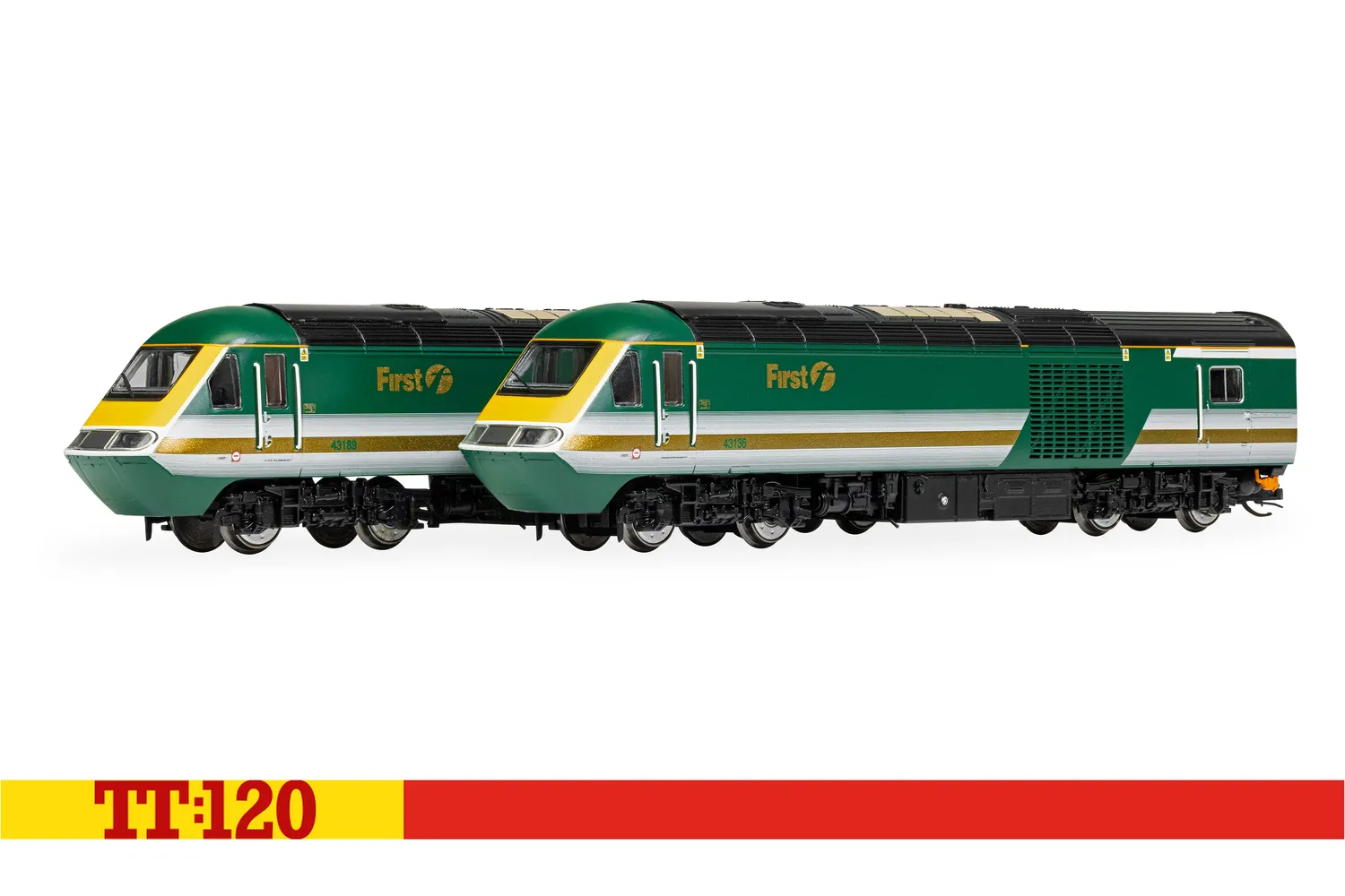Hornby TT:120 First Great Western Class 43 tågset 2-pack DCC