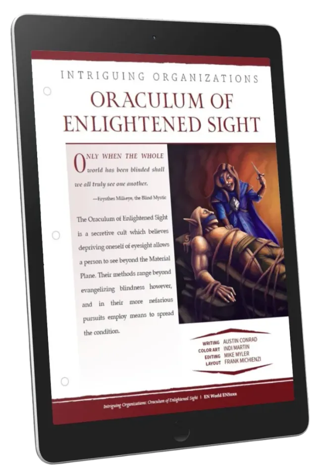 EN Publishing Oraculum of Enlightened Sight kult PDF D&D