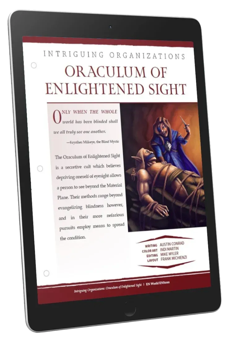 EN Publishing Oraculum of Enlightened Sight kult PDF D&D
