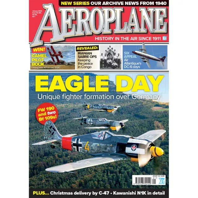 Aeroplane Monthly januari 2020 tidning DC-6