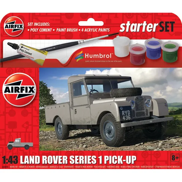 Airfix Land Rover Series 1 startset modellbyggsats 1:43