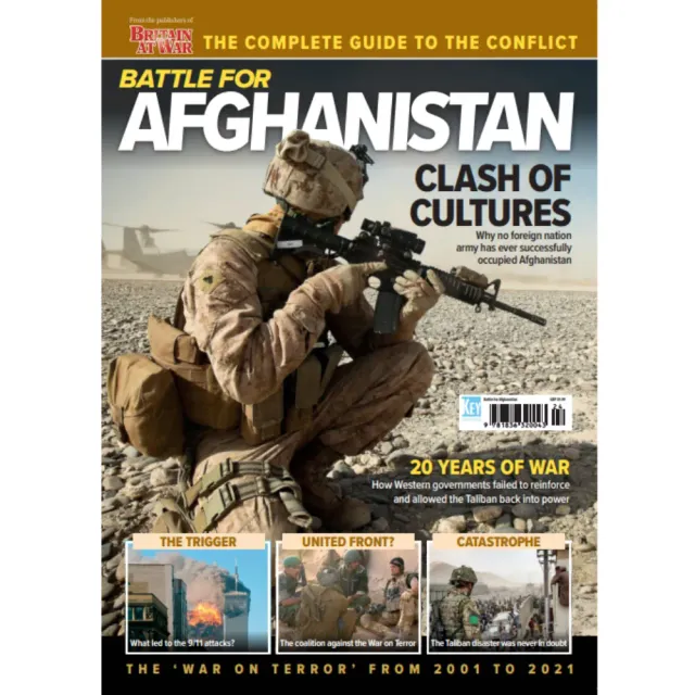 Britain at War Battle for Afghanistan tidning 116 sidor