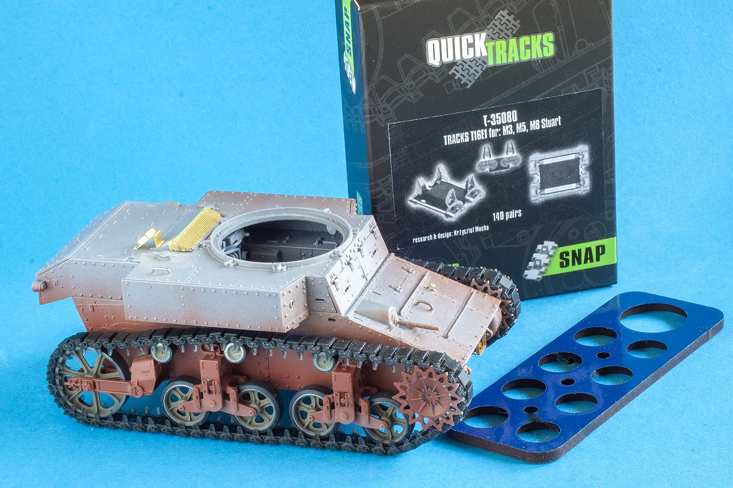 ROSSAGRAPH QuickTracks T-35080 band T16E1 Stuart 1/35