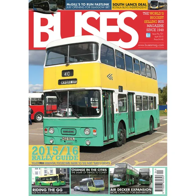 Buses Magazine april 2015 tidning rallyguide