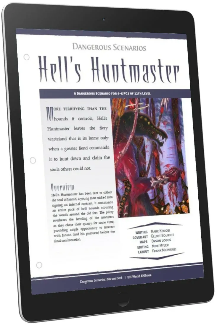 EN Publishing Dangerous Scenarios Hell's Huntmaster äventyr PDF