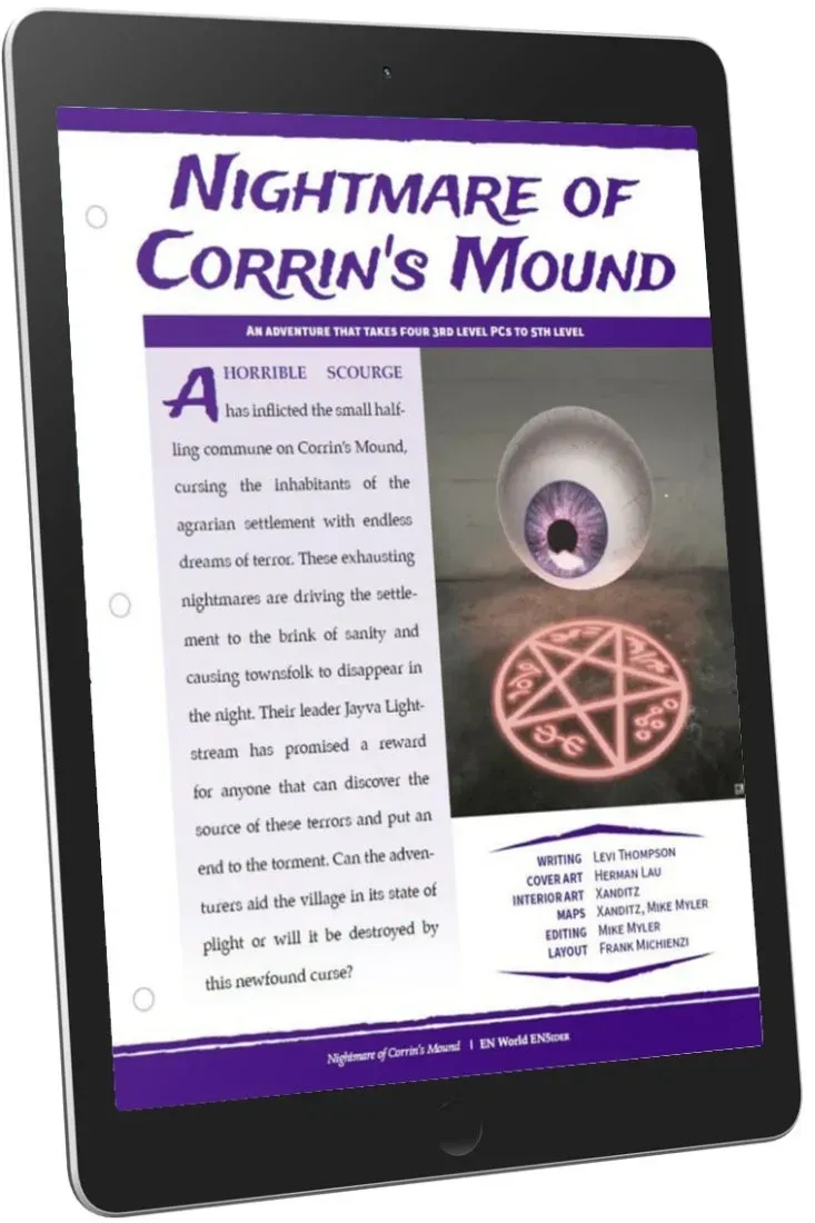 EN Publishing Nightmare of Corrin's Mound äventyr PDF 3-5