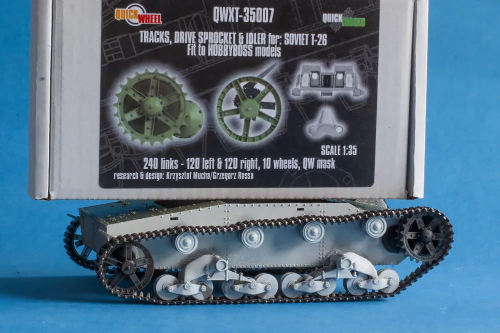 ROSSAGRAPH QuickWheel QWXT-35007 larvband T-26 1/35 resin