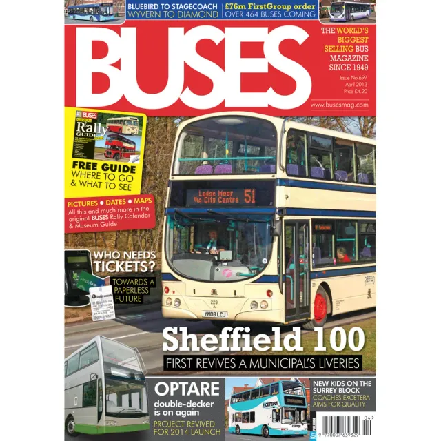 Buses april 2013 tidning lösnummer Sheffield